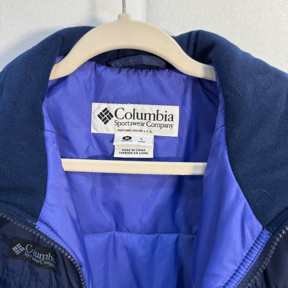 Columbia Sportswear Company Jacketβ Coat Navy Blue Puffer - Ladies medium